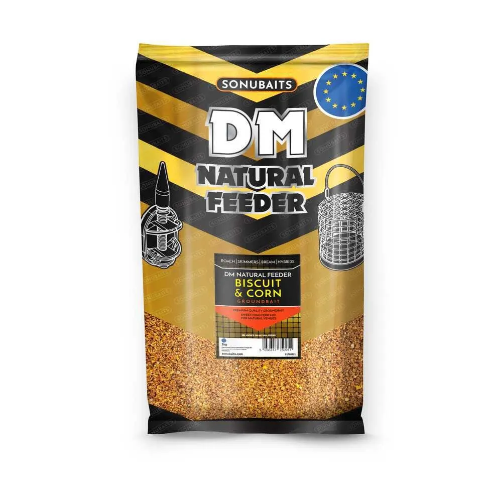 SONUBAITS DM NATURAL FEEDER BISCUIT & CORN 1KG S1780021