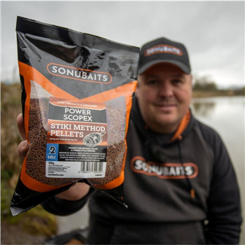 SONUBAITS STIKI METHOD PELLETS POWER SCOPEX 2MM 650G S1800030