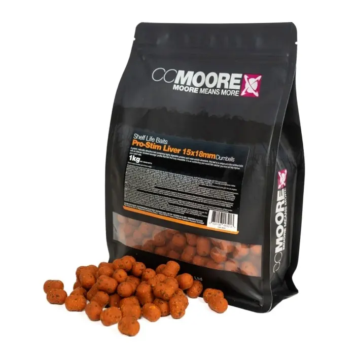 CC MOORE PRO STIM LIVER 10X15MM DUMBELLS 1KG 90875