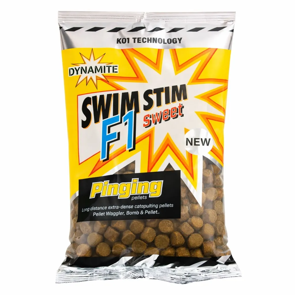 DYNAMITE BAITS SWIM STIM F1 SWEET PINGING PELLETS 13MM 900G DY1418