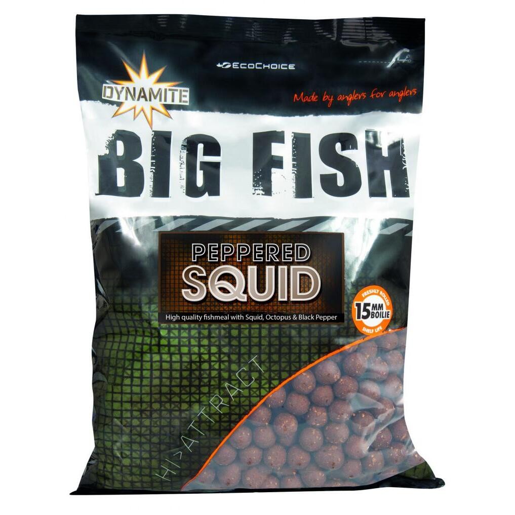 DYNAMITE BAITS BOILIES BIG FISH PEPPERED SQUID 20MM 1KG ADY041682