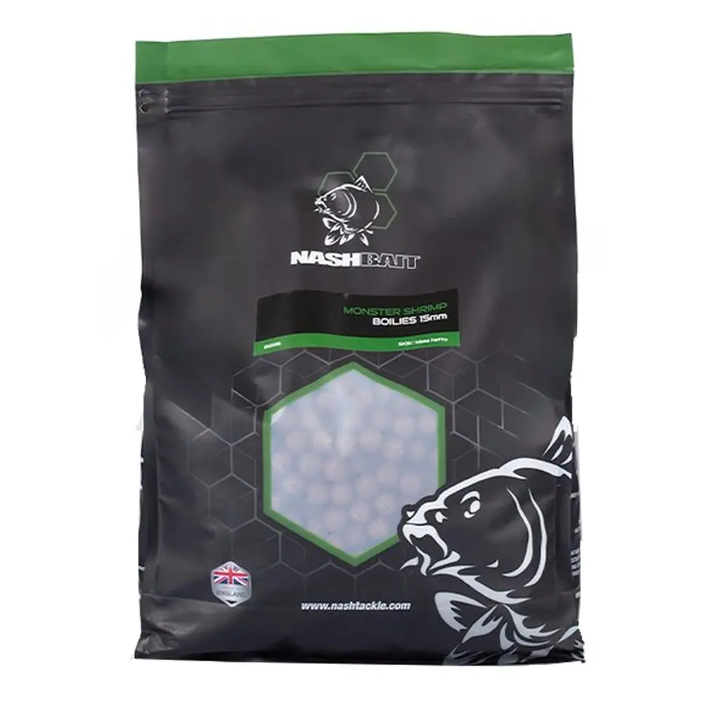 NASH BAIT MONSTER SHRIMP BOILIES 12MM 1KG B6500