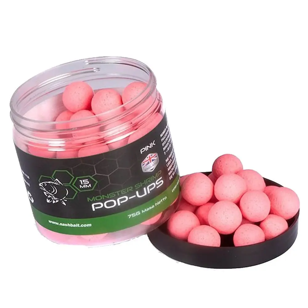 Nash Bait Pink Pop Ups Monster Shrimp 20mm
