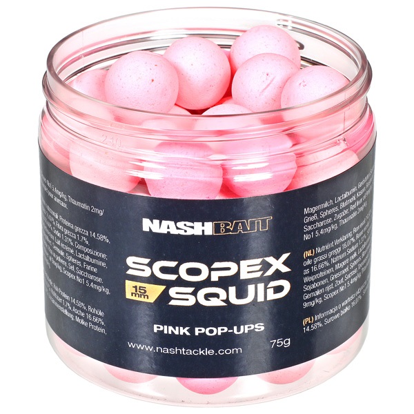 Nash Scopex Squid Pop Ups Pink 20mm