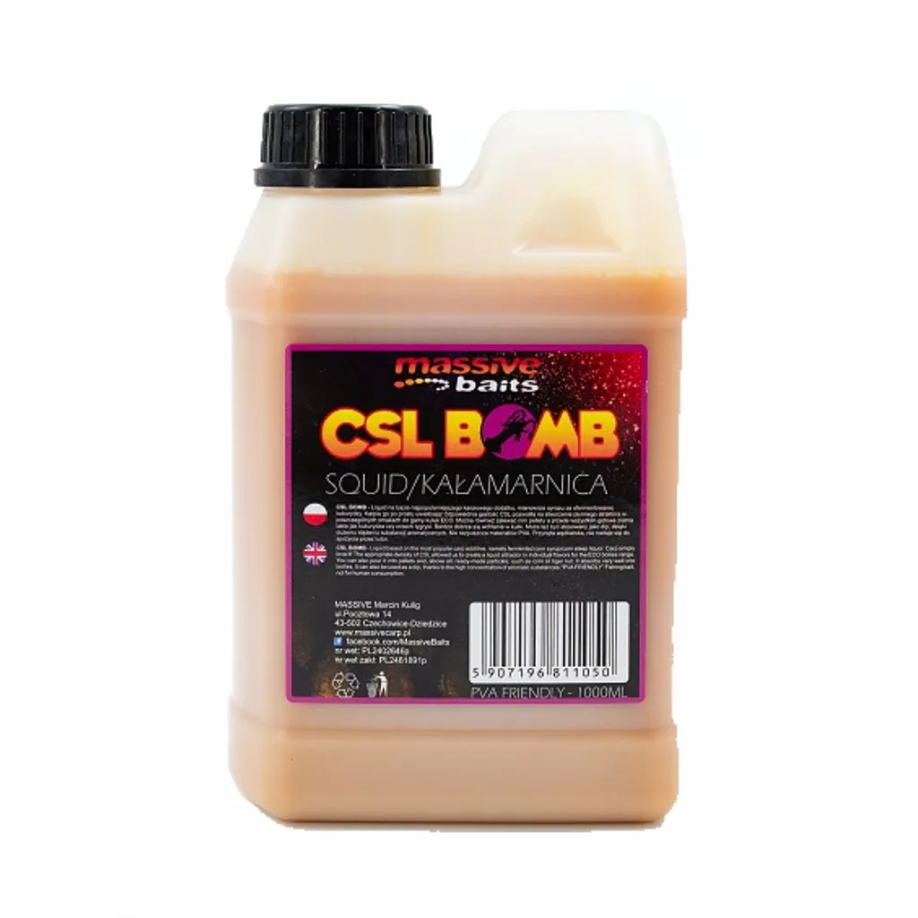 [CSL010] MASSIVE BAITS CSL BOOMB SQUID / KALAMARNICA 1000ML CSL010