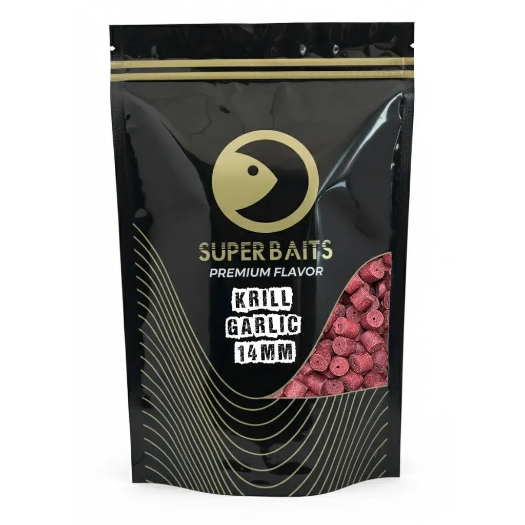 SUPERBAITS PELLETS KRILL & GARLIC 14MM 800G 023129