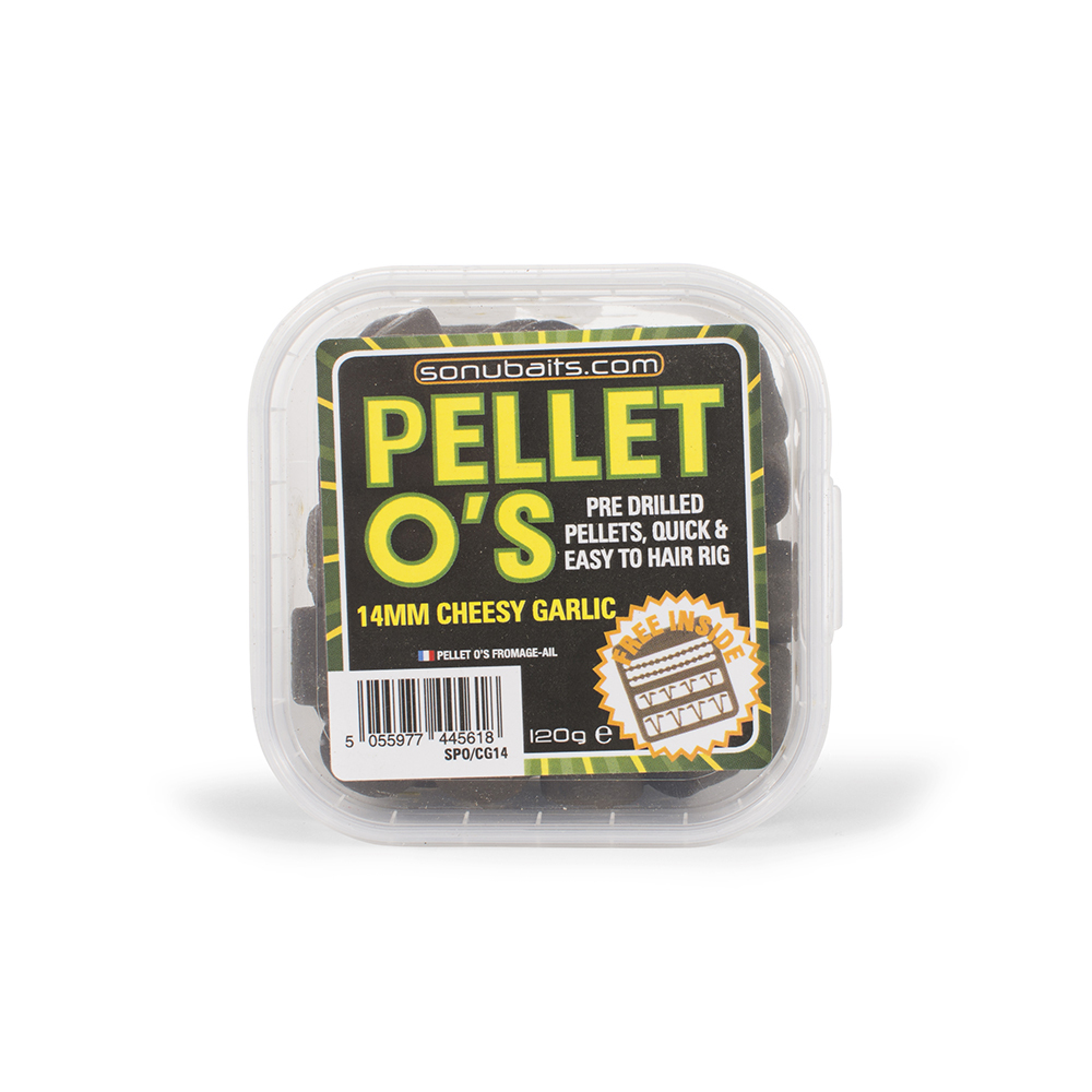 SONUBAITS PELLET O’S CHEESY GARLIC 14MM 120G S1960004