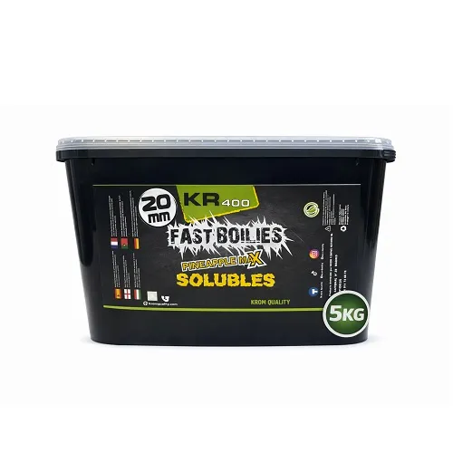 KROM QUALITY KR400 FAST BOILIES PINEAPPLE MAX SOLUBLES 20MM 5KG KQBS2050104