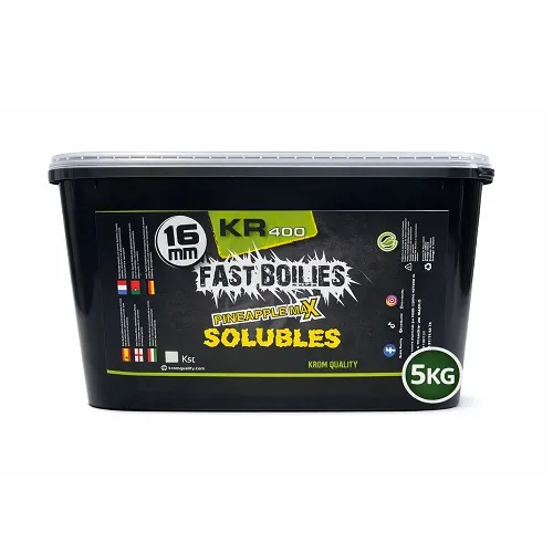 Krom Quality KR400 Fast Boilies Pineapple Max Solubles 16mm 5kg
