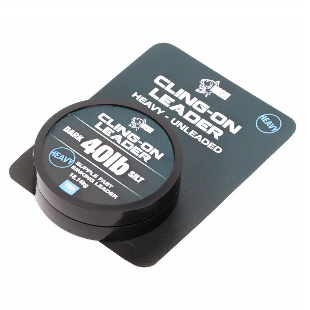 Nash Cling On Unleaded Leader Dark Silt 40Lb 7m