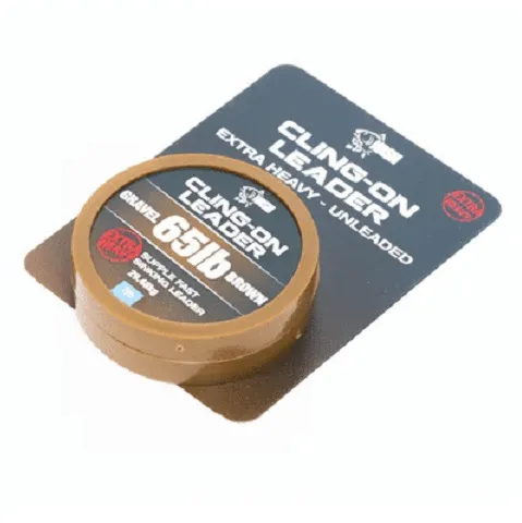 Nash Cling On Unleaded Leader Gravel Brown 65Lb 7m