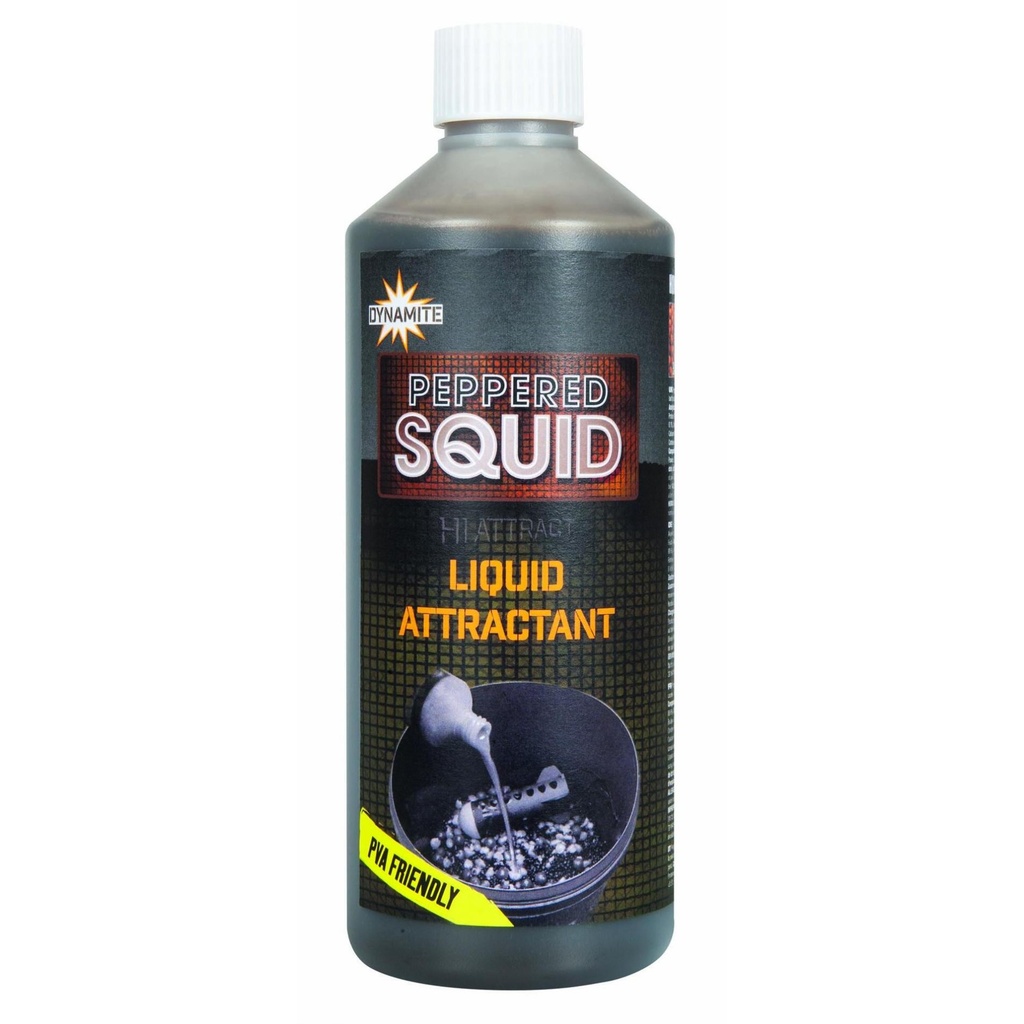 [DY1688] Dynamite Baits Peppered Squid Liquid 500ML DY1688