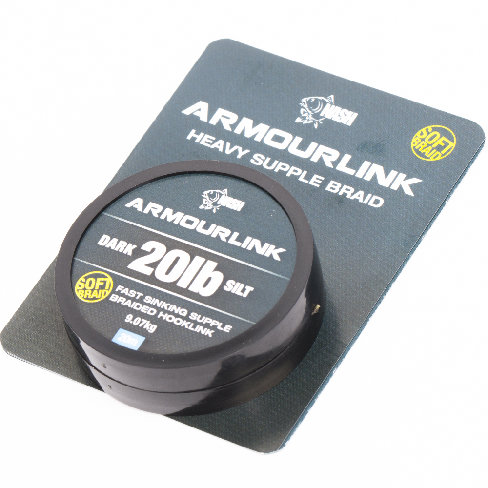 [T8490] NASH ARMOURLINK DARK 15LB SILT 20M T8490