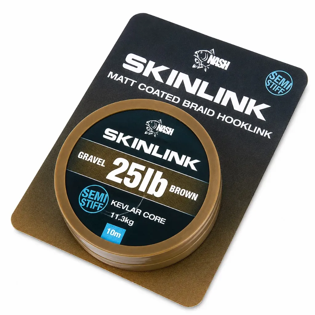 Nash Skinlink Semi Stiff Gravel Brown 25Lb 10m