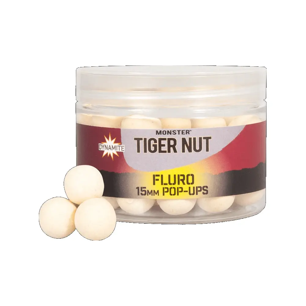 DYNAMITE BAITS POP UPS MONSTER TIGER NUT FLURO 15MM DY1967