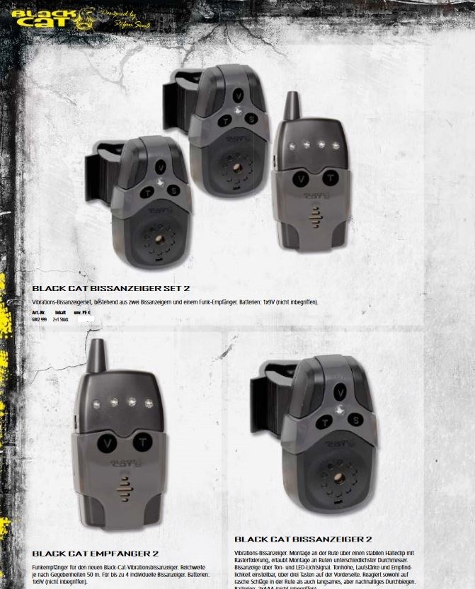 [6802999] BLACK CAT BITE ALARM SET 2+1 6802999