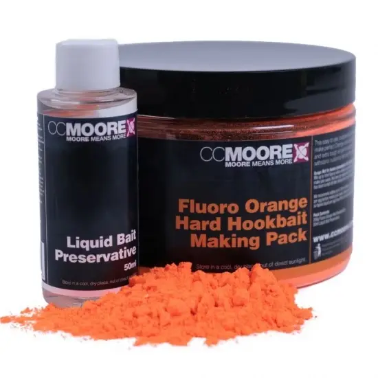 [95370] CC MOORE HARD HOOKBAIT FLUORO ORANGE MAKING PACK 200G 95370