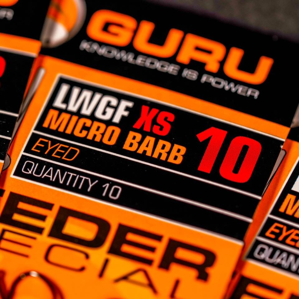GURU LWGF TACKLE FEEDER SPECIAL XS MICRO BARB SIZE12 EYED GFSXSE12