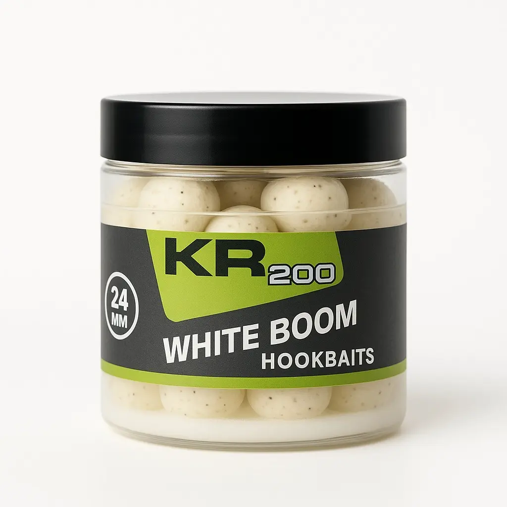 Krom Quality KR200 Hookbaits White Boom 24mm