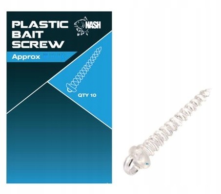 NASH PLASTIC BAITS SCREW SIZE13MM QTY10 T8121