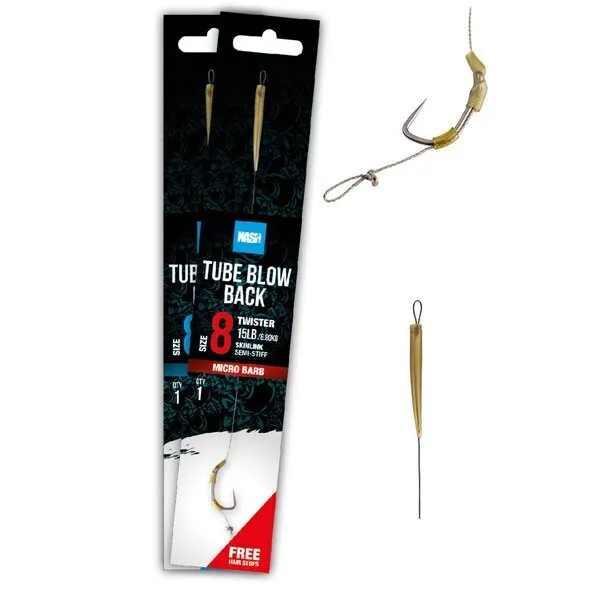 [T6403] Nash Tube Blow Back Rig 15Lb Size 8