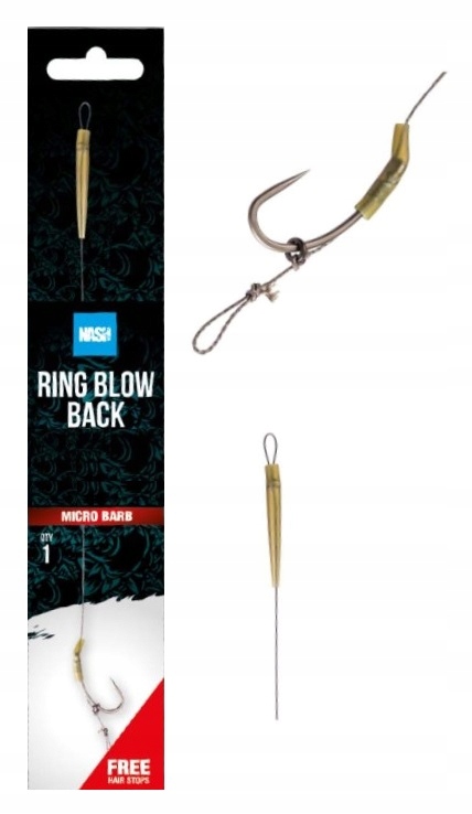 Nash Tube Blow Back Rig1szt 15lb Hak 8 T6403