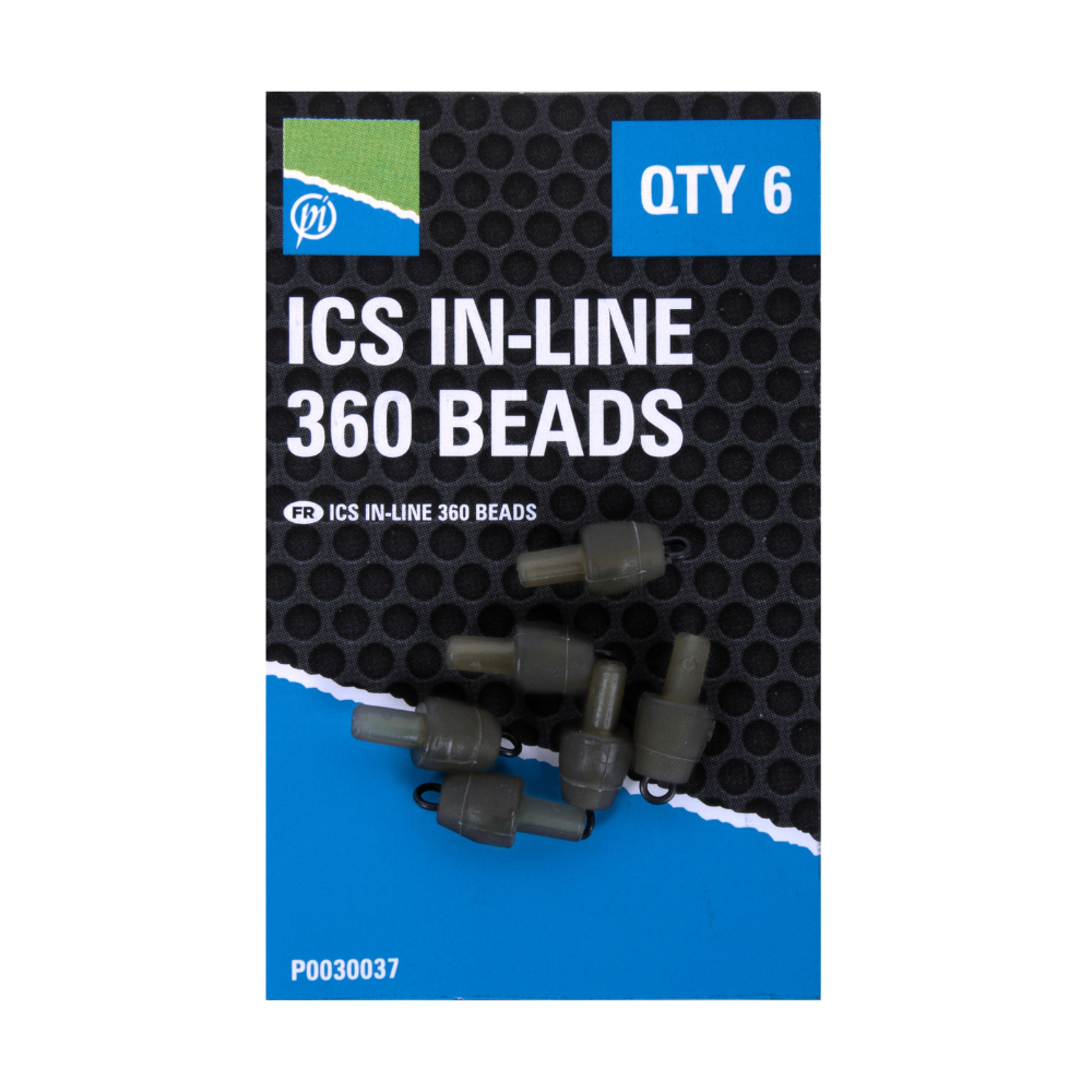 PRESTON ICS IN LINE 360 BEADS QTY6 P0030037