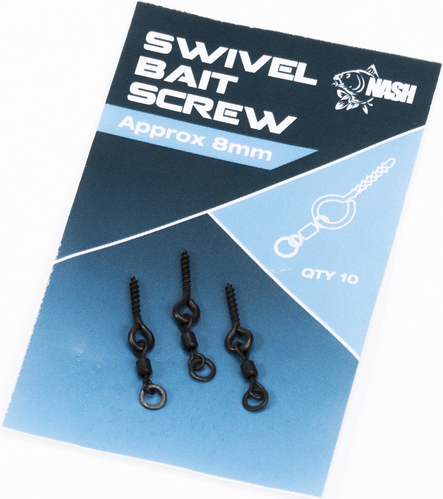 NASH SWIVEL BAIT SCREW 8MM T8095