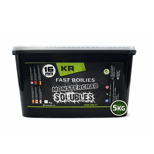 KROM QUALITY KR600 FAST BOILIES MONSTERCRAB SOLUBLES 16MM 5KG KQBS1650107