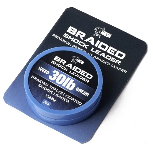 Nash Braid Shock Leader Weed Green 30Lb 13,60Kg 25m