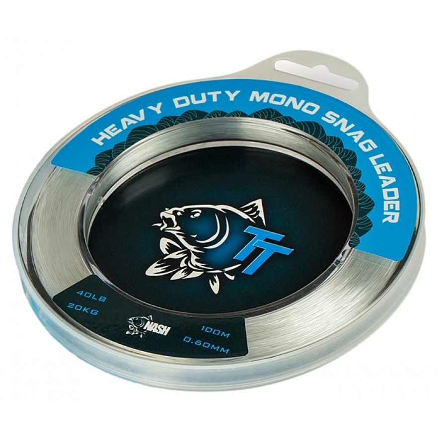 [T8447] NASH MONO SNAG LEADER 0.70MM 60LB 100M T8447