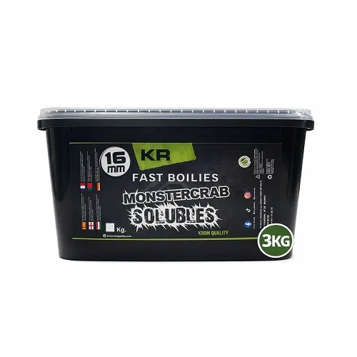 Krom Quality KR600 Fast Boilies Monstercrab Solubles 16mm 3kg
