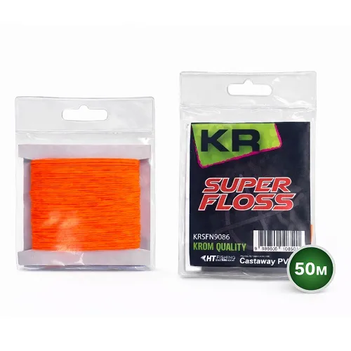 [KQBFO1602] Krom Quality Super Floss Orange 50m