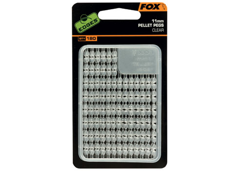 [CAC520] FOX EDGES PELLET PEGS 13mm x2 CLEAR CAC520