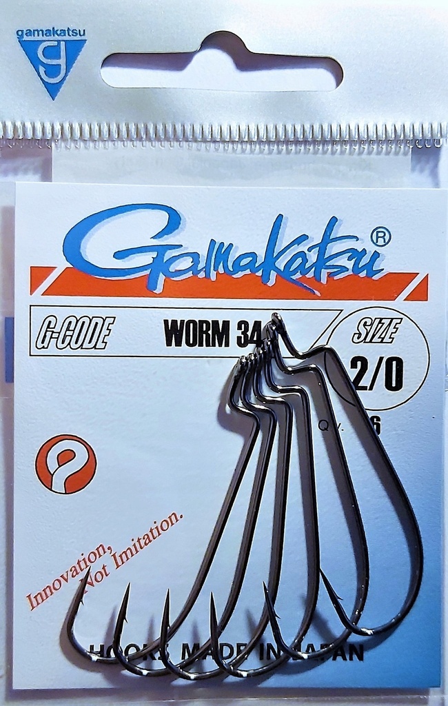 [146676] Gamakatsu Worm 34 Nr 2/0 6szt. 146676