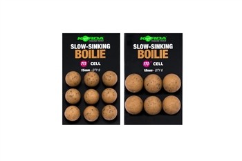 KORDA SLOW SINKING BOILIE ISO FISH 15MM 9 UNID KPB55