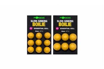 KORDA SLOW SINKING BOILIE ESSENTIAL CELL 15MM 9 UNID KPB50