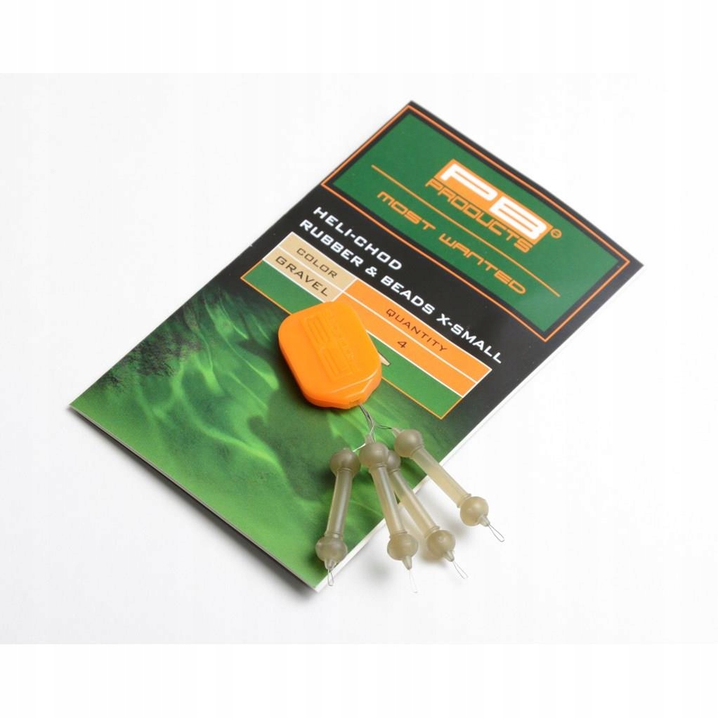 [21011] PB MOST WANTED HELI CHOD RUBBER & BEADS X SMALL WEED 21011