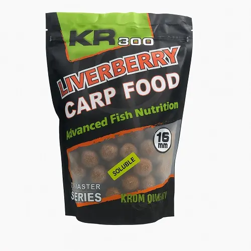 Krom Quality KR300 Boilies Liverberry Solubles 16mm 800g