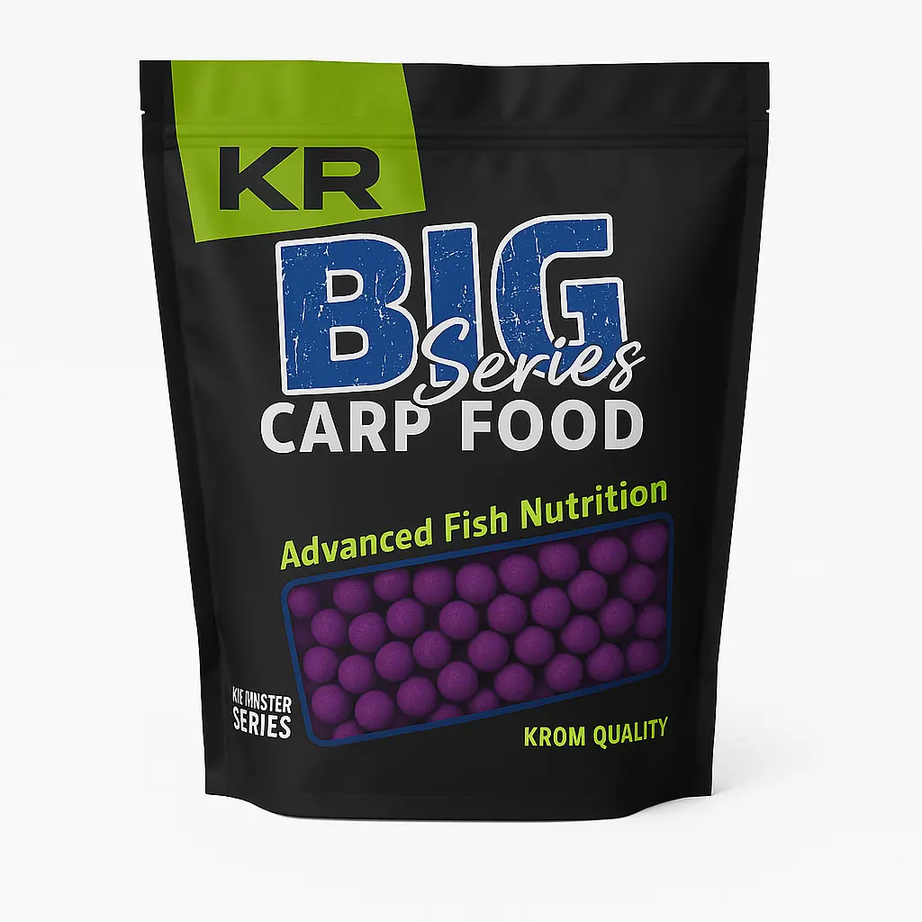 [KQB20250105] Krom Quality KR500 Big Series Boilies Squid & Plum 20mm 2,5kg