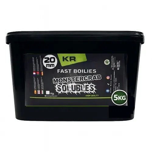 KROM QUALITY KR600 FAST BOILIES MONSTERCRAB SOLUBLES 20MM 5KG KQBS2050107