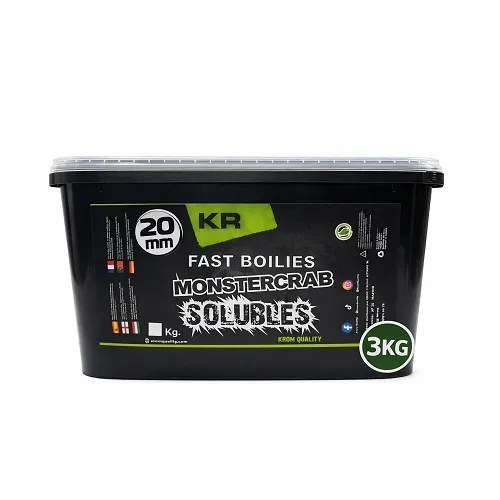 Krom Quality KR600 Fast Boilies Monstercrab Solubles 20mm 3kg