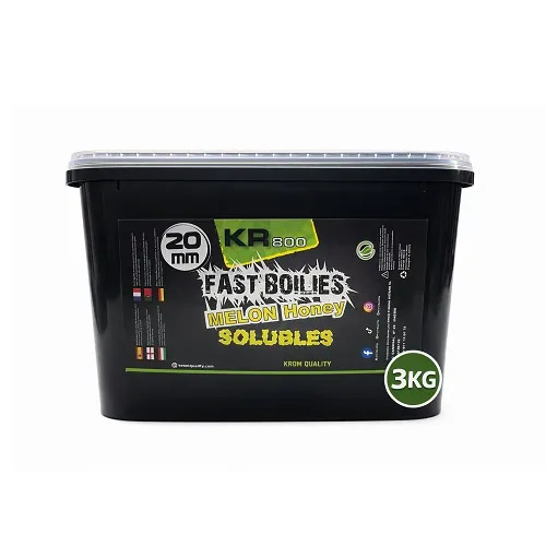 KROM QUALITY KR800 FAST BOILIES MELON HONEY SOLUBLES 20MM 3KG KQBS2030108