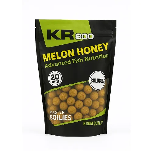 [KQBS200108] Krom Quality KR800 Boilies Solubles Melon Honey 20mm 800g