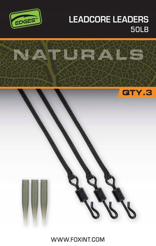 FOX EDGES™ NATURALS LEADCORE LEADERS 50LBRS CAC854