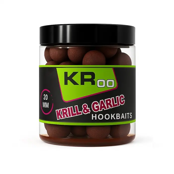 KROM QUALITY KR100 HOOKBAITS KRILL & GARLIC 20MM KQHB200501