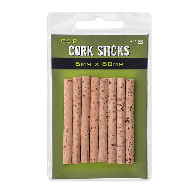 ESP CORK STICKS 6MM X 60MM 8 UNID