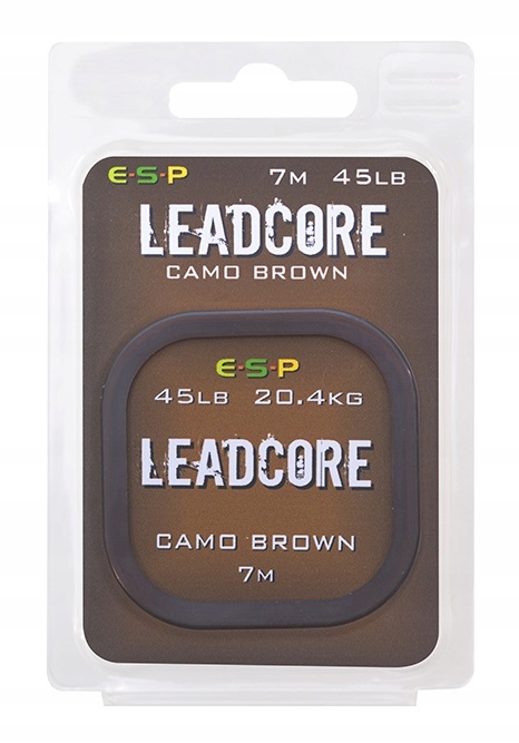 ESP LEADCORE CAMO BROWN 45LB 20.4KG 7M ELLC07CB