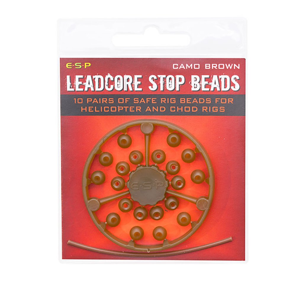[ETLSB001CB] ESP Leadcore Stop Beads Camo Brown ETLSB001CB