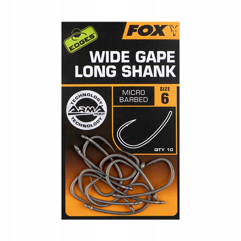 [CHK252] FOX WIDE GAPE LONG SHANK SIZE 7 CHK252